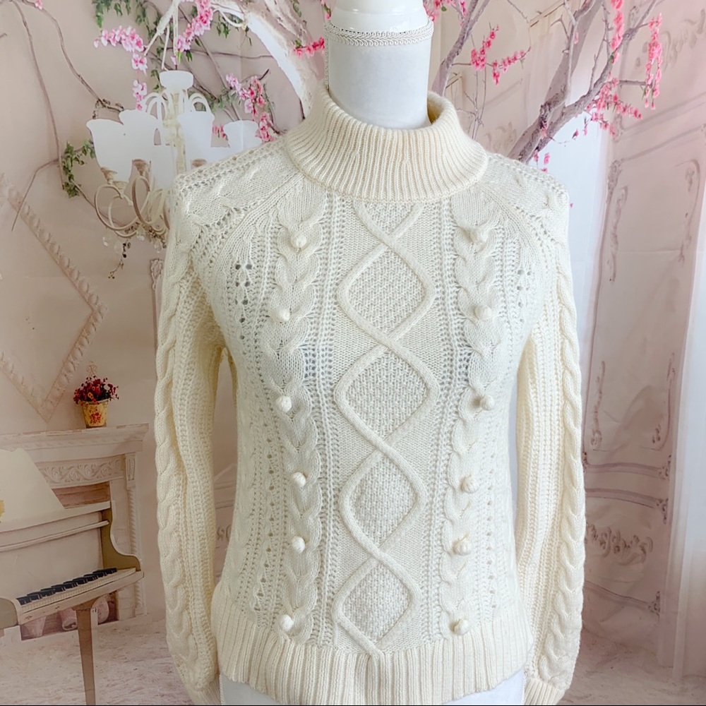 J Crew Azra Cable Knit Pull Over Sweater - Picture 4 of 11
